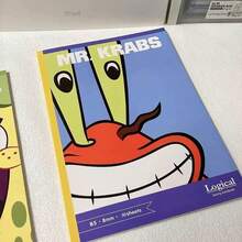 Spongebob Squarepants Octopus B5 Notebook, High-Quality Student Memo Pad, Learning Diary, Cute Journal - Multicolor - View 12