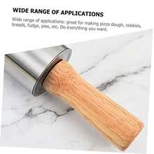 CYPNKichvoe Rodillo De Acero Inoxidable Para Amasar Masa De Pizza Pan Y Repostería Herramienta De Cocina Antiadherente Y Ergonómica De 17.08 Pulgadas Para Hornear FácilFashion - 222567910 - Ver 5