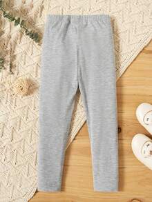 Quần legging in hình bướm và tiên cho bé gái, quần ống ôm co giãn thoải mái, thích hợp mặc hàng ngày. - Màu Xám nhạt - Xem 4