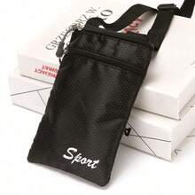 1pc Sports Style Crossbody Phone Bag - Multi-Function Zipper Wallet, Adjustable Shoulder Strap, Durable Polyester Material, Suitable For Daily Use - Available In Blue, Black, Purple, Pink, Essential Daily Bag | Adjustable Strap Wallet | Lightweight Wallet - Multicolor - View 9