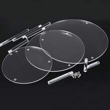 Acrylic Cake Stand Round Transparent Cup Shape, 1 Piece, Ideal For Making Cakes Desserts Pizza, Durable & Stylish Design - Transparent - View 6