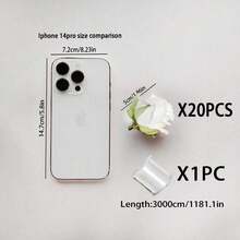 11pcs/21pcs/Set Artificial Red Rose Hanging Decor, Red Rose + 1 Roll 3 Meters Transparent Line, Suitable For DIY Wedding Decoration, Bridal Shower, Wedding Bouquet, Table Centerpiece And Ceiling Decor - Multicolor - View 6