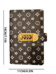 1个带密码锁的现金收纳钱包，大容量钞票收藏本，家庭财务记事本，儿童零钱包