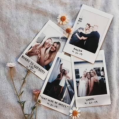 Anpassad fotoutskrift, lämplig för dekorativa album i vintagestil, personliga parfoton, bröllopspresenter och rumsdekor med små personliga foton