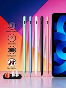 1pc Universal Capacitive Stylus Pen For Writing, Drawing, Screenshot On Touchscreen Devices Like 17/16/15/14/13/12/11, Compatible With IPhone Compatible With Ipad Series - Multicolor - View 2