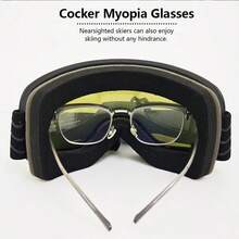 成人滑雪镜（1副），双层防雾镜片，无框广角滑雪镜，冬季户外运动防护眼镜，雪地摩托护目镜，舒适柔软泡沫，防滑镜带 - 彩色 - 查看 10