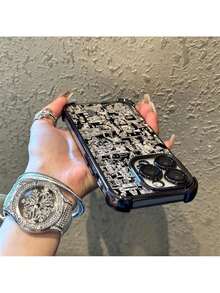 Fast EU Shipping (DE & ES) Anime Black New Slayers Demons Phone Case Suitable For IPhone 17 16e 16 15 14 13 12 11 Mini Pro Max Air X XR XSMAX 8 12 Plus Anti-Fall Transparent Soft Back - Bạc - Xem 3