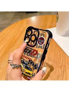 a la UE (DE y ES) Funda trasera suave y transparente para modelos 17 Air 17 Air 16, 15, 14, 13, 12, 11 Pro Max, X, XR, XSMAX, 8 y 7 Plus con características de carreras deportivas, anime y grafiti a prueba de golpes. Funda a prueba de golpes, funda de teléfono de anime, funda de teléfono con estilo, diseño de grafiti, funda de alta calidad, funda ligera, fans de anime, -UserSamsung - Negro - Ver 4