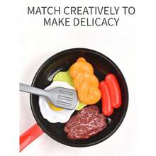 一套儿童逼真厨房厨具玩具套装，煎锅烹饪玩具，厨房礼物 - 遊戲屋煎鍋套裝 - 查看 6