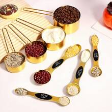 13pcs Stainless Steel Measuring Cup And Spoon Set, Includes Mini Spoons, Rosewood Handles, Baking Tools, Seasoning Spoons, Coffee Spoons, Pink Spoons - Essential Baking Tools, Unique Gift For Kitchen - 13-piece Double-ended Measuring Spoon Set - View 11