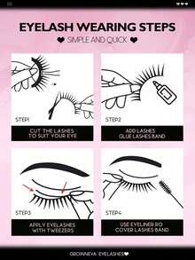 6 Pairs Cartoon Cat Eye Faux Mink Lashes, Fox Eye False Eyelashes, Natural Thick Fake Lashes, Cosplay Travel Makeup Tools (8-15) Strips Eyelashes - Black - View 7
