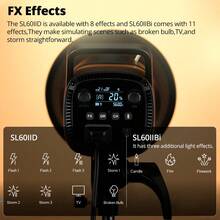 Godox SL60IID Light Bowens Mount 5600K White Version LED Continuous Light Videography With Remote Control For Photografy Studio - SL60IID - View 6