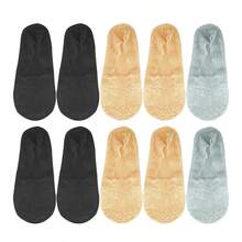 5 Pairs New Women's Skin-Friendly Comfortable Non-Slip Breathable Cute Lace Fashion Sexy Cool Thin Boat Socks - Multicolor - View 9