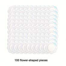 20/100pieces Unscented Self-Adhesive Belly Button Wraps - Water-Soluble, Oil-Free, Disposable Castor Oil Pads For Belly Button Care - White - View 11