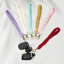 1pc Handmade Colorful Bohemian Style Keychain, Car Key Chain, Bag Charm, Bracelet - Multicolor - View 2