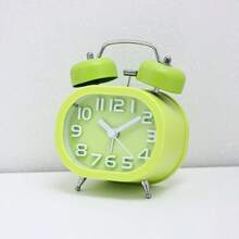 Cartoon Bell Small Alarm Clock, Student Bedside Electronic Digital Clock, 3D Lettering Silent Quartz Pointer Clock - Multicolor - View 8