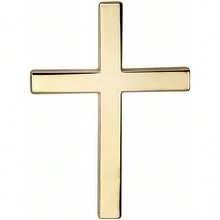 Cross Car Decals, Metal Jesus Cross Badge Stickers, 3D Individual Car Cross Emblem Decal, For Auto Trunk Body Tailgate Side Fenders, Auto Decoration - 金色1PC - 查看 6