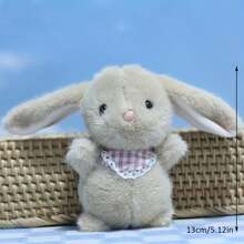 PlushFable 13cm/5.12in  Bunny Keychain Plush Christmas Stocking Stuffer Soft Keyring Toy For Girls Anxiety Relief Cute Bag Charm Gift,Valentine's Day,Stuffed Animal,Toys - Trắng - (1 cái) bao gồm một móc khóa - Xem 2