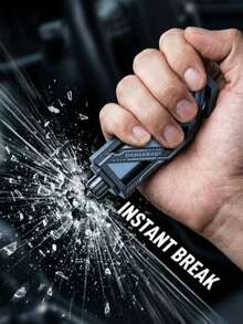 1pc Mini Portable Car Window Breaker Safety Hammer, With An Integrated Design That Can Cut Seat Belts, Is Suitable For Emergency Window Breaking In The Car, Emergency Seat Belt Cutting, And Portable Emergency Backup. The High-Hardness Window Breaker Head Is Durable And Is An Essential Safety Tool For Cars.