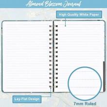 Ruled Journal/Notebook - Lined Journal, 6.3 Inch X 8.35 Inch, Hardcover, Back Pocket, Strong Twin - Wire Binding With Premium Paper, College Ruled Notebook/Journal, School, Office Home - màu xanh lá - Xem 3