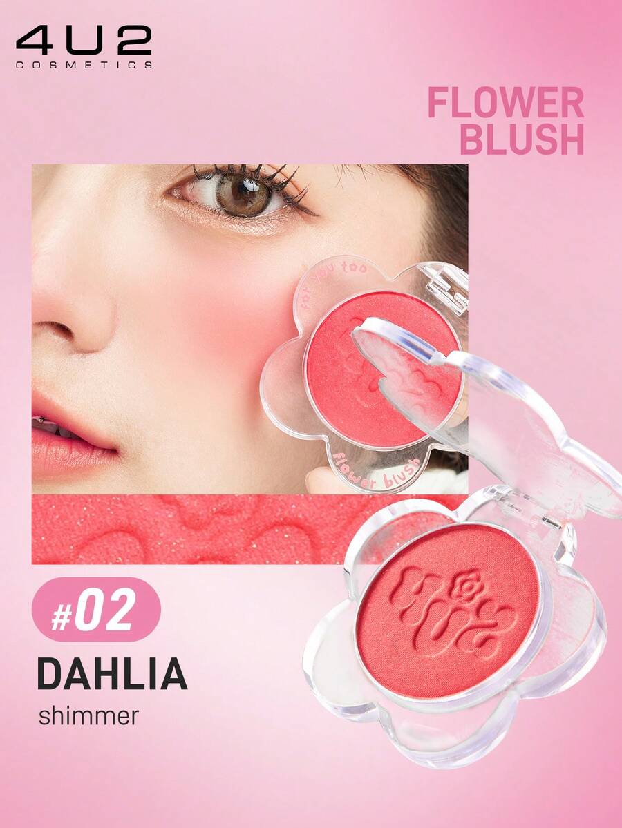 4U2 Blush, Long-Lasting, Lightweight, Buildable Blush Providing Matte Finish, Vegan, Non-Irritating - 02 - View 1