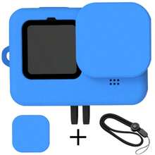Kit Protector + Cristales Para Gopro 10/9 Hero Black Carcasa - Azul - Ver 7