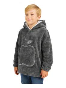 TendenciaSudadera Cobija Para Niños Unitalla Unisex De 75cm LargoCalidad premium - Gris - Ver 4