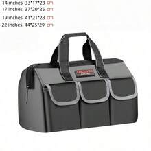 Electrician Tool Bag - Perfect Tool Storage Bag, Portable Metal Tool Box, Oxford Cloth Lining, Waterproof, Suitable For Car Repair, Outdoor Maintenance And More, Keeps Your Tools Organized And Easy To Carry. - Multicolor - View 12