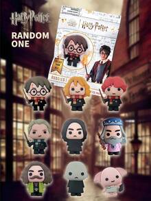 Warner Bros 1 pieza Caja ciega de peluche oficial y autorizada de personajes de , paquete sorpresa aleatorio de figuras 3D de , Hermione, Ron, Malfoy, Voldemort, Hagrid, coleccionable, adecuado como decoración de escritorio, sala de estar, mesa de café, accesorio de anime, regalo pensativo para amigos, Día de San Valentín, Año Nuevo - Multicolor - Ver 2