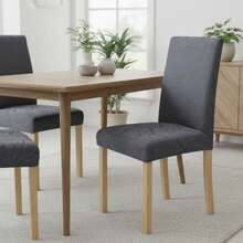 Kitchen Chair Covers - Dark Grey - View 3