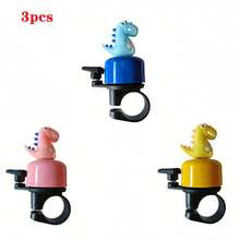 جرس دراجة بشكل ديناصور، صوت عالي 120 ديسيبل، جرس معدني متين - تأثير صوت الزئير للدراجات الجبلية والطرق، إكسسوار دراجة خارجي ممتع - متعدد الألوان - مشاهدة 19