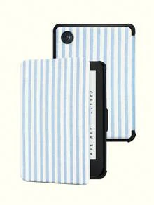 条纹图案保护套,适用于 Kindle 第十代(2019 年款)、Kindle(第十一代,2024 年发布)(6 英寸)、Kindle Paperwhite 第十二代(2024 年款)、Kindle Colorsoft Signature Edition、Kobo Clara Colour 等型号。皮革材质,支持自动唤醒/睡眠功能,四角防摔,无需担心跌落。 - 彩色 - 查看 75