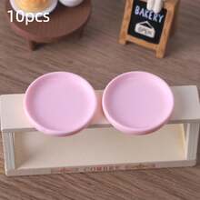 10个迷你餐盘，DIY逼真食物玩具，娃娃屋装饰托盘，冰箱贴，手工树脂首饰配件，迷你场景装饰，迷你餐盘，娃娃屋厨房用品 - 彩色 - 查看 22