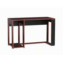 Ross Computer Gaming Desk, Black With Red Trim - Black With Red - View 6