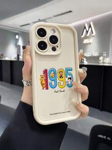 Ốp điện thoại Paul Frank bằng tre màu be, bảo vệ toàn thân với nắp che camera, có họa tiết khỉ, hươu cao cổ, thỏ và các chữ số, thiết kế mới, tương thích với iPhone 13/14/15/16 Pro Max. - Nhiều màu - Xem 4