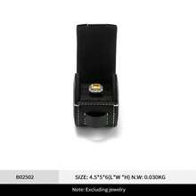 Oirlv 1pc Creative PU Leather Ring Pouch, Portable Travel Jewelry Storage Bag, Minimalist Premium Ring Organizer, Suitable For Daily Jewelry Display And Storage