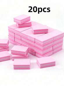 2/5/10片装指甲打磨块，专业指甲锉砂磨块，美甲修脚指甲护理配件 - 彩色 - 查看 20