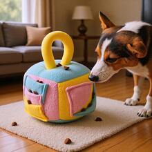 4-Sided Snuffle Mat For Dogs, Puzzle Feeding Pad, Scent Training Game, Interactive Chew Toy, Suitable For All Seasons - Multicolor - View 14