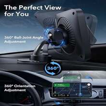 ESR MagSafe Cargador Inalámbrico de Coche, CryoBoost - Refrigeración de teléfono, Soporte para salpicadero de ventilación para iPhone Air 17 Pro MAX 16 15 14 13 12 y Galaxy S25 - Cargador de coche de ventilación de aire/salpicadero, color negro - Ver 8