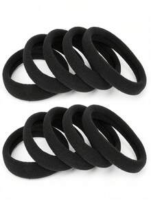 50/100/200 pièces/set Simples Noirs de base 4 cm Élastiques pour cheveux de couleur unie, convenant aux femmes et aux filles pour un usage décontracté. Élastiques à cheveux, chouchous, supports de queue de cheval, accessoires pour cheveux, élastiques à cheveux, bandes élastiques pour cheveux, accessoires de beauté pour les cheveux à la maison - Multicolore - Voir 3