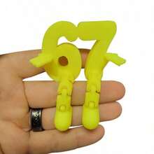 3D Printed Movable Joint Digit Figurine, 67 Styles Digit Character Decor, Birthday/Holiday Gift - 67 White - View 15