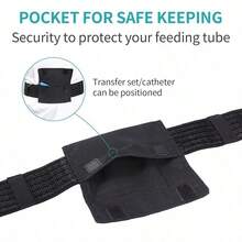 1pc Adjustable Universal Ostomy Pouch, Waterproof Design, Suitable For Patients With Colostomy, Ileostomy And Urostomy, Portable Design, Black