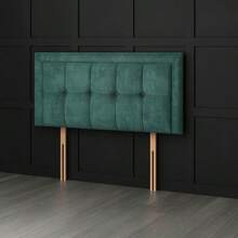 3ft Single Coniston Velvet Venice Headboard 20inch - Silver - View 2