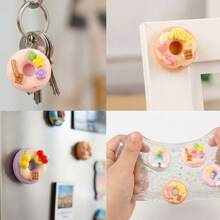 10个混合亮泽奶油甜甜圈DIY奶油凝胶手机壳、发夹、手机挂饰、吊坠配件 - 奶油甜甜圈 - 查看 5