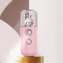 1pc Nano Mist Facial Humidifier, Compact & Cute, Portable, USB Rechargeable, Can Be Used With Diluted Liquids