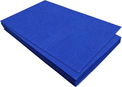 Jtnohx Felt For Crafts, 16 Pcs Felt Fabric, 7"*11.3" Stiff Felt Sheets, Craft Felt Square For Sewing (Dark Blue)