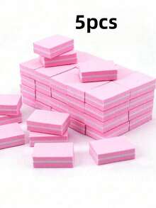 2/5/10片装指甲打磨块，专业指甲锉砂磨块，美甲修脚指甲护理配件 - 彩色 - 查看 21
