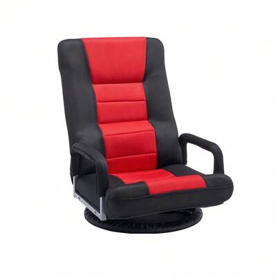 Silla de juego giratoria de 360° Sofá perezoso plegable con reposabrazos ajustable