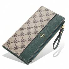 BAELLERRY New Women's Long Wallet, Printed, Multi-Card Slot, Zipper Clutch Bag - 5586-wine Red - View 3