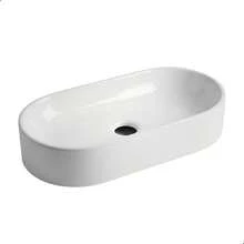 *PROMOÇÃO* Pia Para Banheiro Cubas de Sobrepor 42cm Apoio Lavabo Retangular Mármore Sintético Branca - Branco - Visão 9